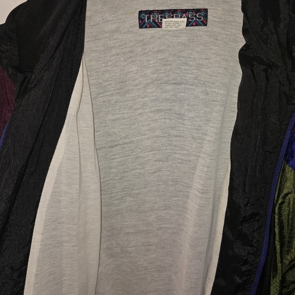 Trespass Nylon Windbreaker Jacket Mens Adult 1T Full Zip Colorblock 80's Lined - Picture 10 of 10